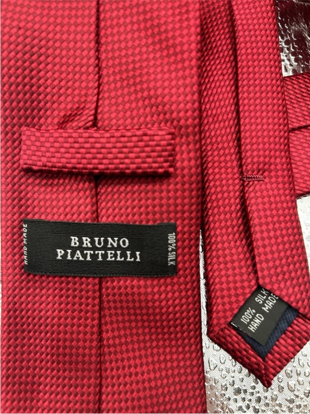 Bruno Piattelli Red Silk Tie